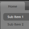 jQuery Menu Drop Down Style 04 (Dim Gray)
